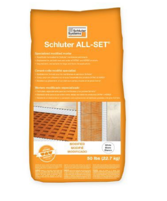 Schluter ALL-SET Modified Thin-Set Mortar White 50 lb