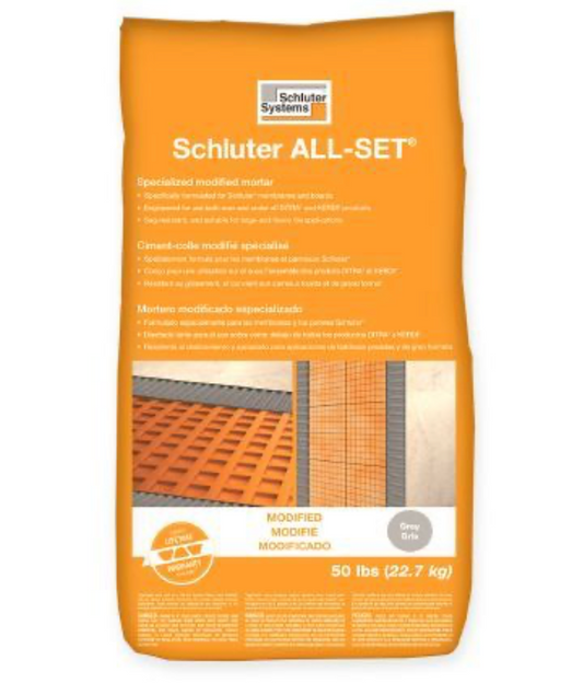 Schluter ALL-SET Modified Thin-Set Mortar Grey 50 lb