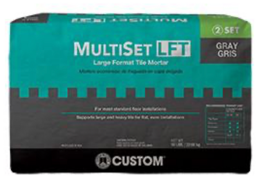 Custom Building Products Large Format Tile Mortar MultiSet-LFT Gray 50 lb