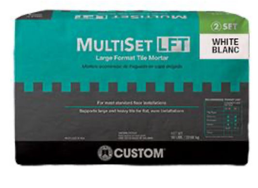 Custom Building Products Large Format Tile Mortar MultiSet-LFT White 50 lb