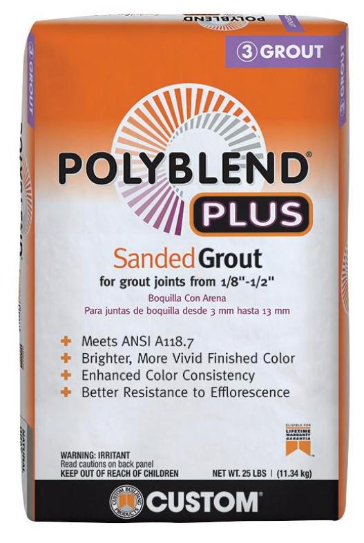 Custom Building Products Polyblend Plus - Sanded Grout